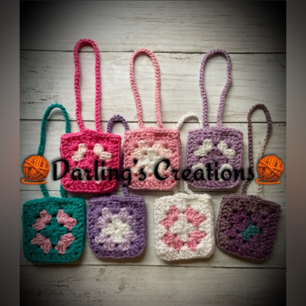 Crochet Handmade Airpods Case-Granny Square
